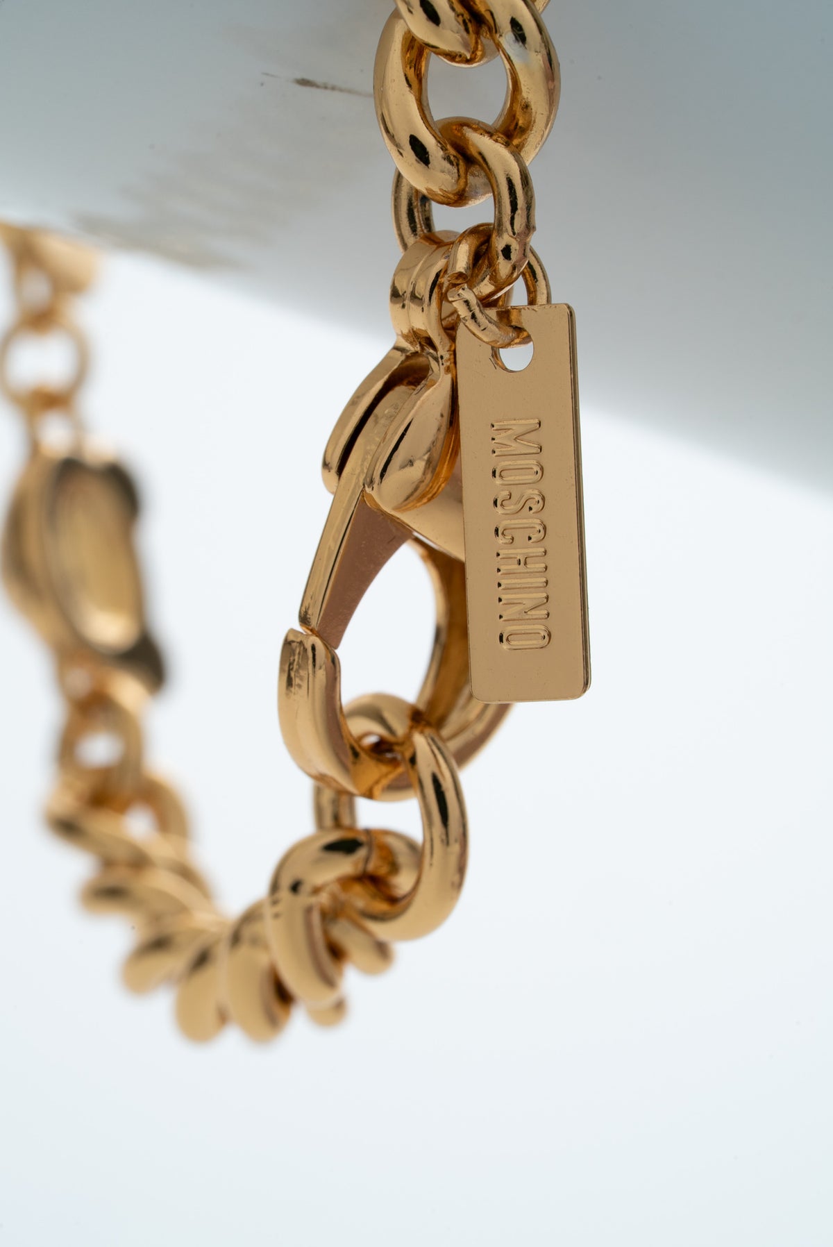 MOSCHINO COUTURE! - 2022 Teddy Bear Chain-Link Bracelet