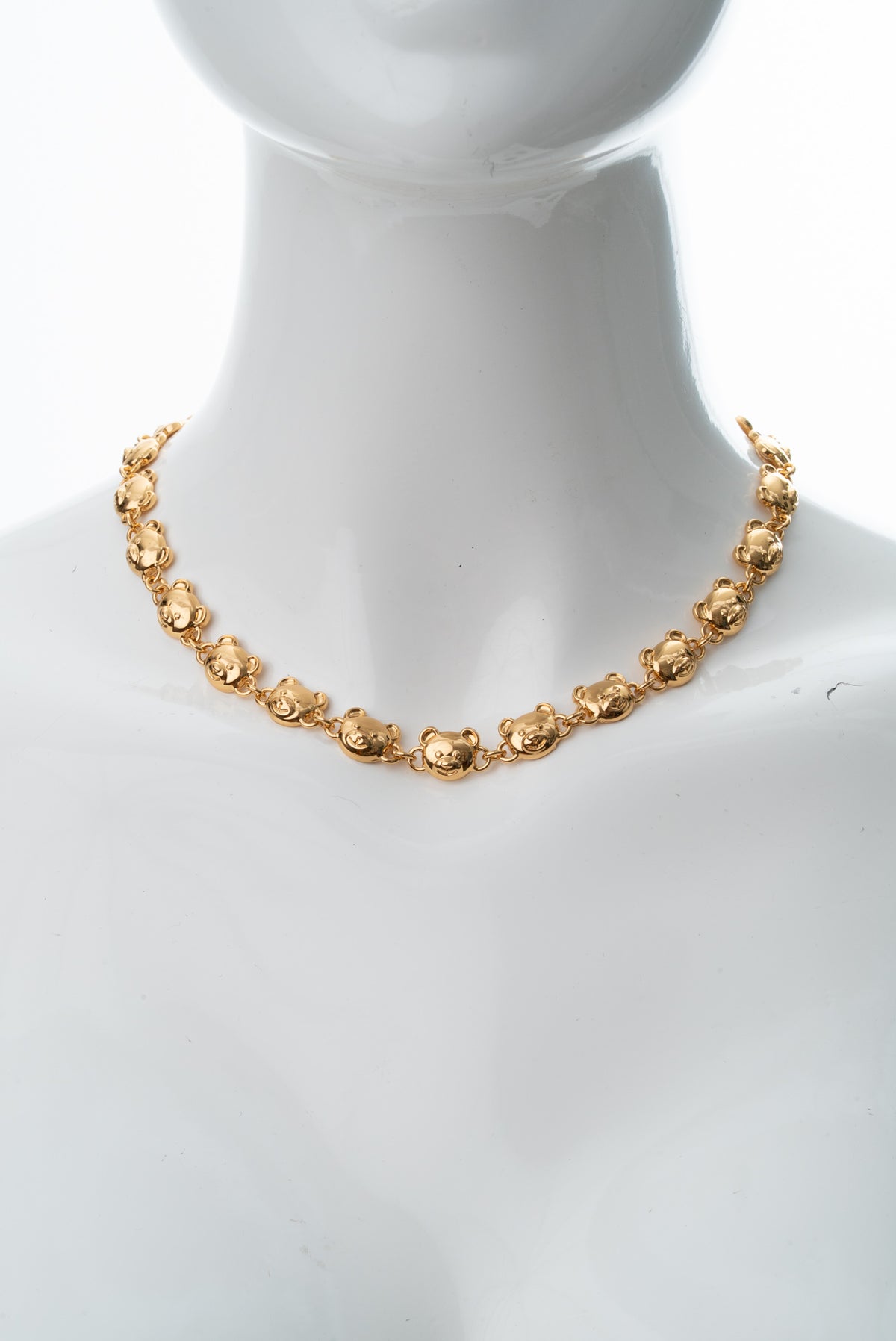 MOSCHINO COUTURE! - 2022 Teddy Bear Chain-Link Necklace