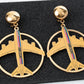 MOSCHINO COUTURE! - 2023 Enamel Airplane Novelty Earrings