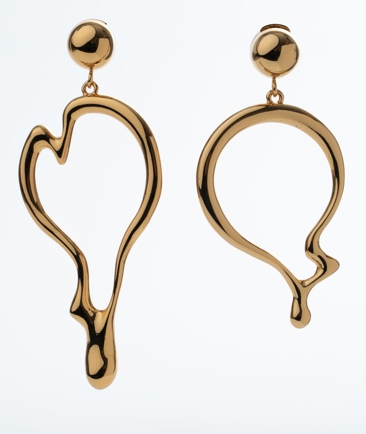 MOSCHINO COUTURE! - 2023 Surrealist Statement Hoop Earrings