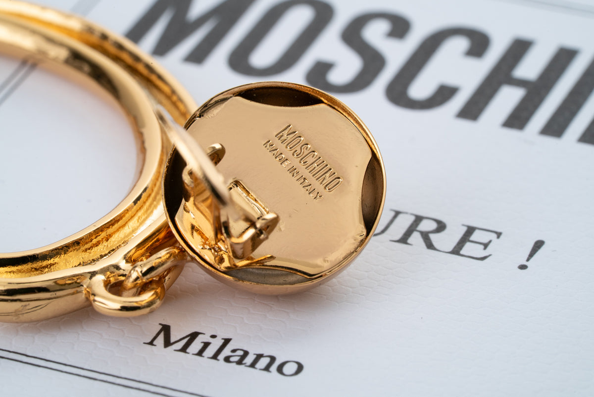 MOSCHINO COUTURE! - 2023 Surrealist Statement Hoop Earrings