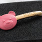 MOSCHINO COUTURE! - 2023 Teddy Bear Hair Barrette, Pink