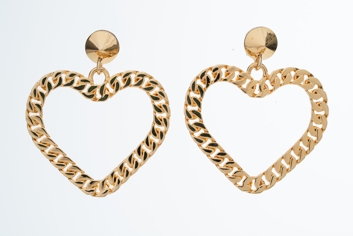 MOSCHINO COUTURE! - 2024 Heart Chain Earrings