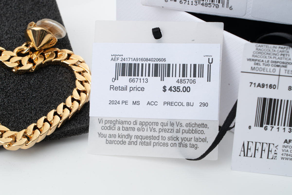 MOSCHINO COUTURE! - 2024 Heart Chain Earrings