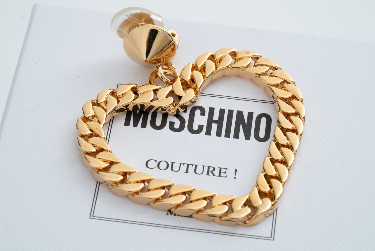 MOSCHINO COUTURE! - 2024 Heart Chain Earrings