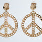 MOSCHINO COUTURE! - 2024 Peace Sign Chain Earrings