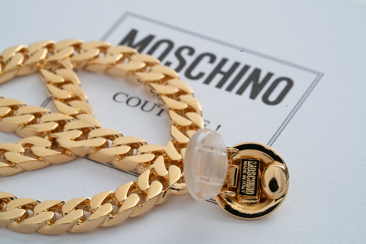 MOSCHINO COUTURE! - 2024 Peace Sign Chain Earrings