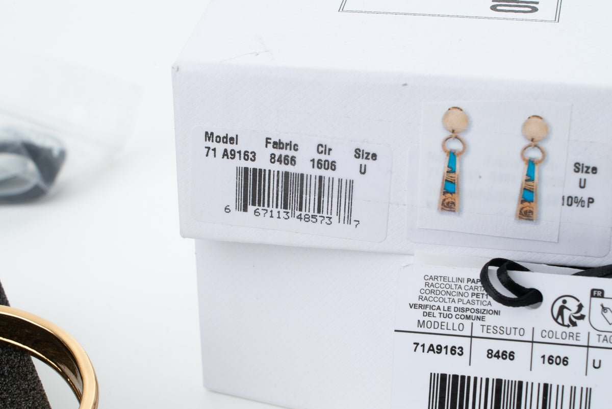 MOSCHINO COUTURE! - 2024 Enamel Hoop Earrings