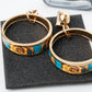 MOSCHINO COUTURE! - 2024 Enamel Hoop Earrings
