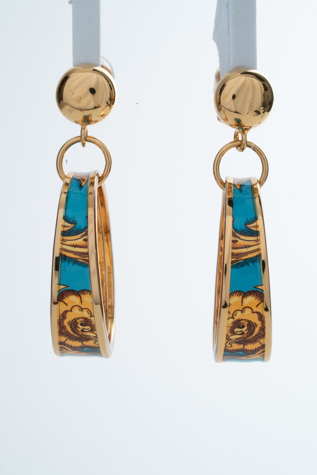 MOSCHINO COUTURE! - 2024 Enamel Hoop Earrings