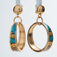 MOSCHINO COUTURE! - 2024 Enamel Hoop Earrings