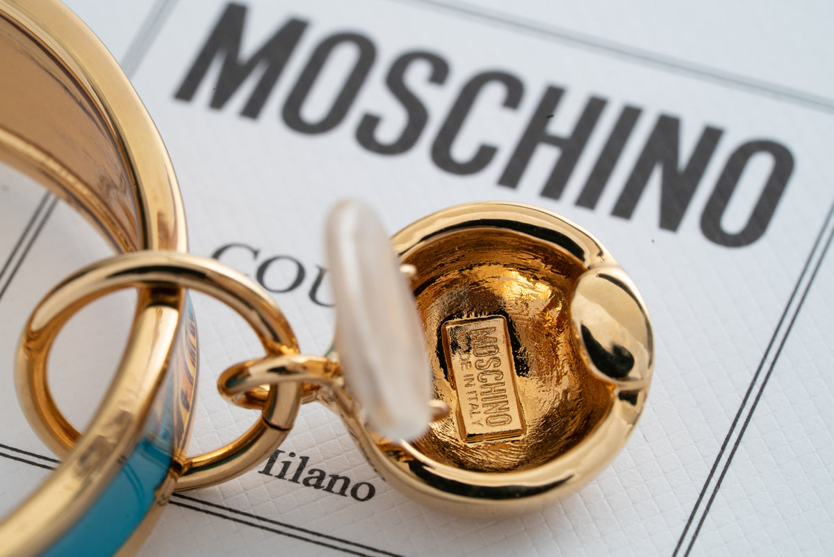 MOSCHINO COUTURE! - 2024 Enamel Hoop Earrings