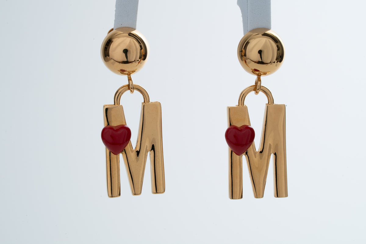 MOSCHINO COUTURE! - 2024 Logo "M" Drop Earrings