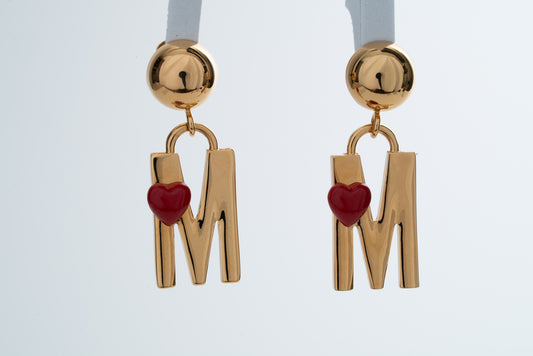 MOSCHINO COUTURE! - 2024 Logo "M" Drop Earrings