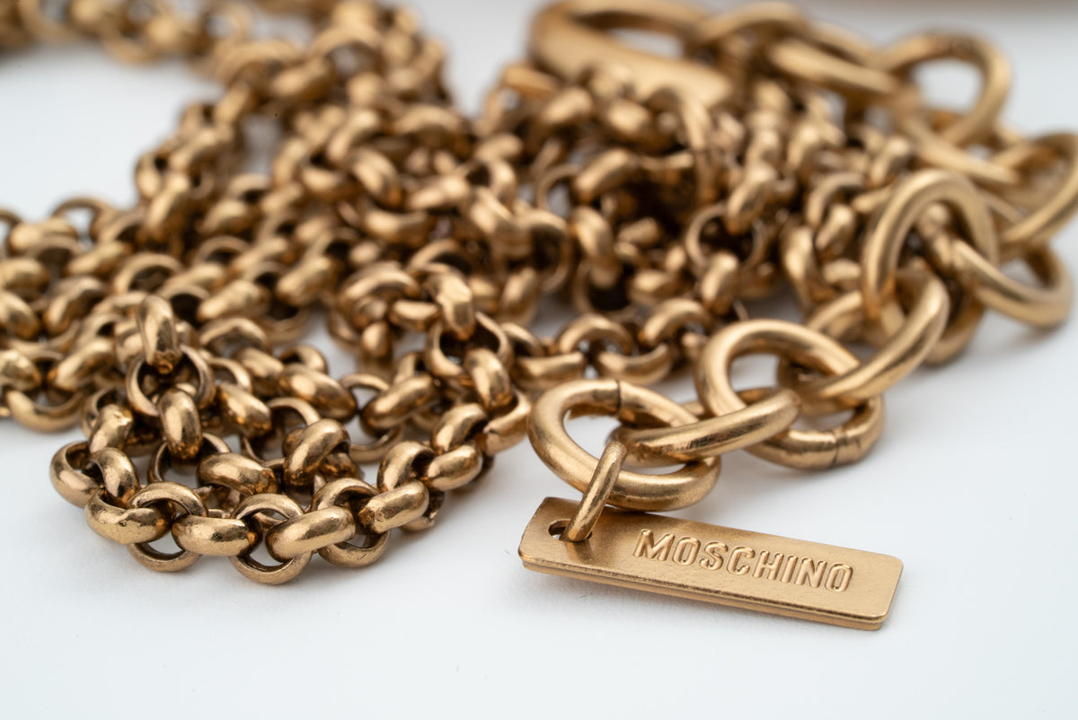 MOSCHINO COUTURE! - 2024 Metal Bow Pendant Necklace
