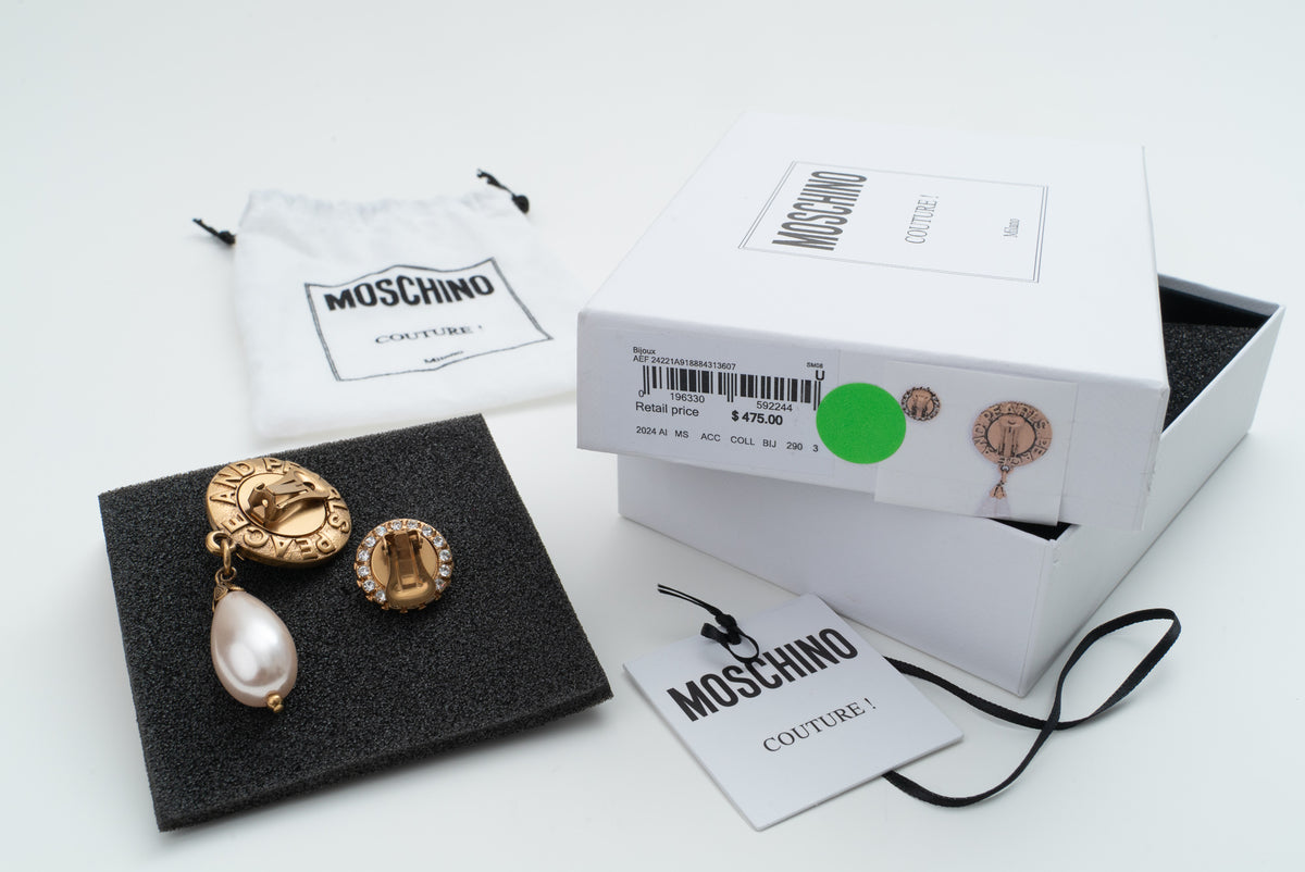MOSCHINO COUTURE! - 2024 Reversible Mismatched Clip Earrings