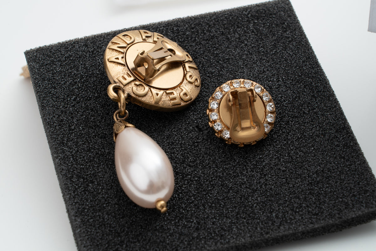 MOSCHINO COUTURE! - 2024 Reversible Mismatched Clip Earrings