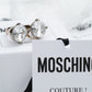 MOSCHINO COUTURE! - 2024 Rhinestone Statement Ring -  Multiple Sizes Available