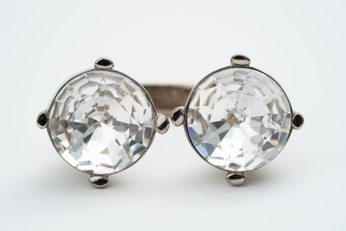 MOSCHINO COUTURE! - 2024 Rhinestone Statement Ring -  Multiple Sizes Available
