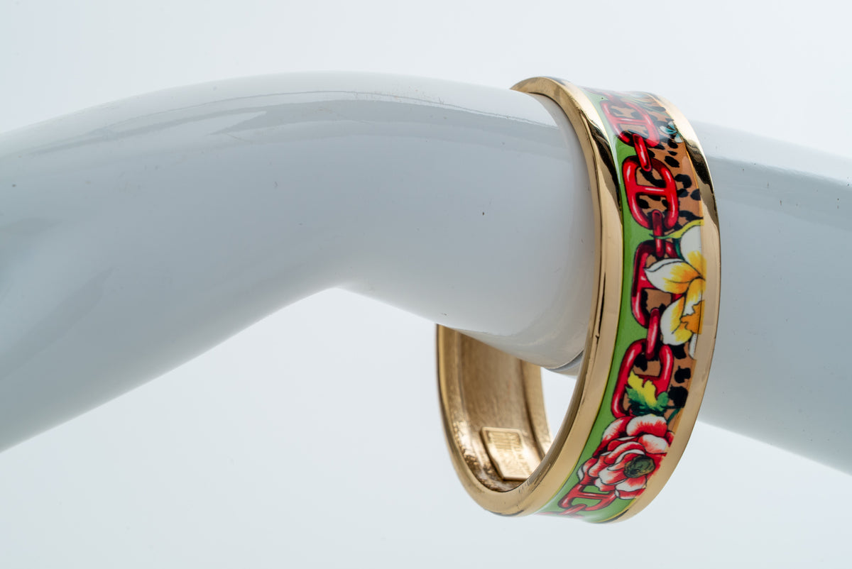 MOSCHINO COUTURE! - 2024 Enamel Bangle Bracelet