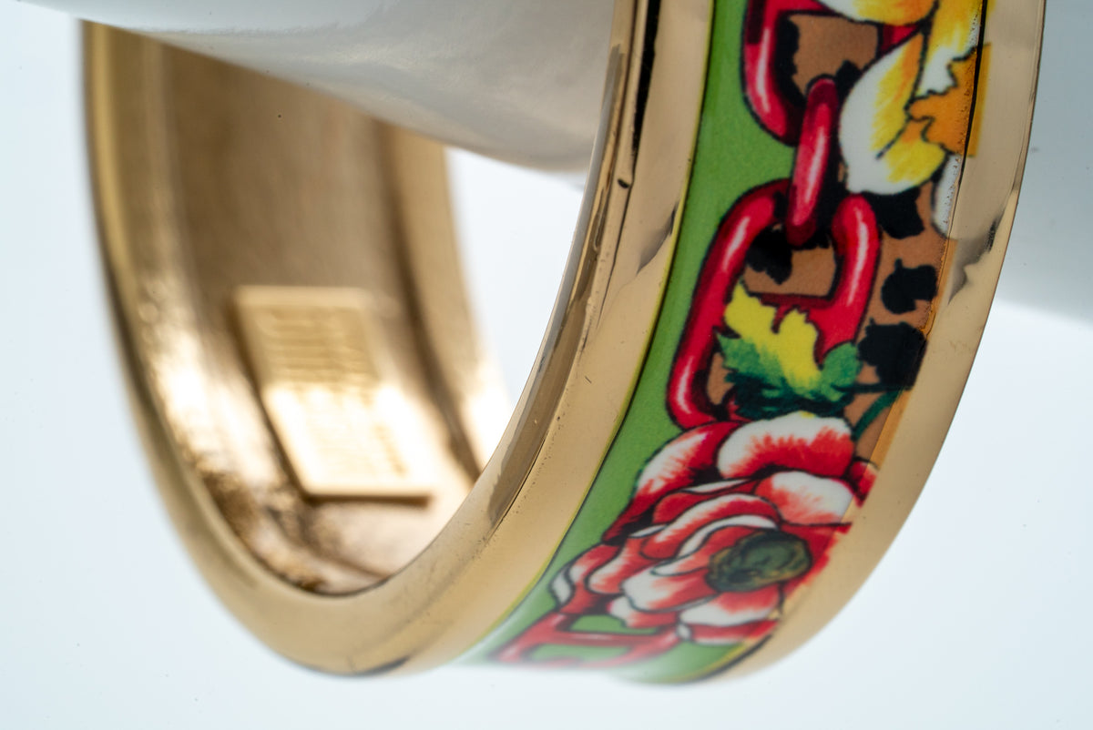 MOSCHINO COUTURE! - 2024 Enamel Bangle Bracelet