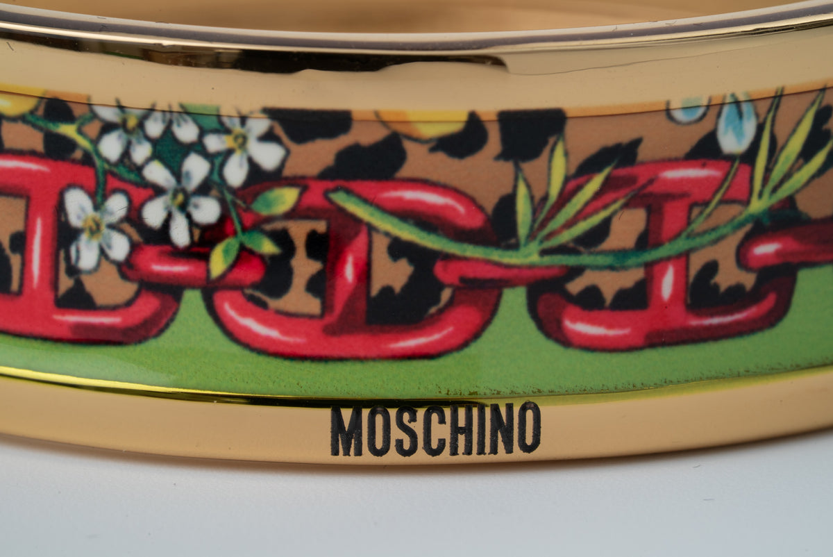 MOSCHINO COUTURE! - 2024 Enamel Bangle Bracelet