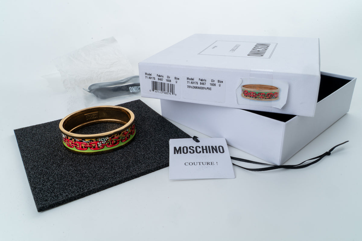 MOSCHINO COUTURE! - 2024 Enamel Bangle Bracelet