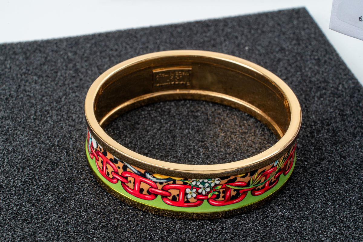 MOSCHINO COUTURE! - 2024 Enamel Bangle Bracelet