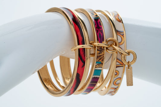 MOSCHINO COUTURE! - 2024 Enamel Bangle Set