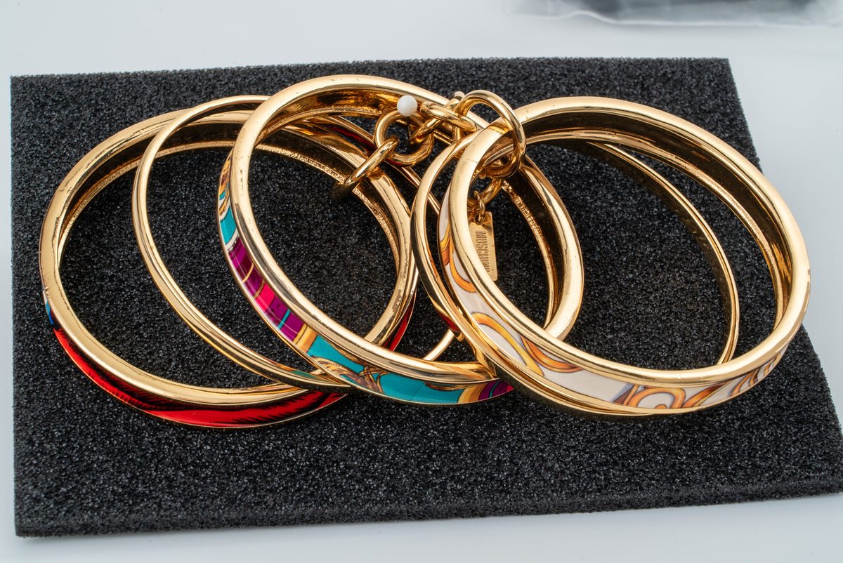 MOSCHINO COUTURE! - 2024 Enamel Bangle Set