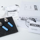 MOSCHINO COUTURE! - 2025 Blue Chalk Resin Earrings
