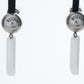 MOSCHINO COUTURE! - 2025 White Chalk-Motif Resin Earrings