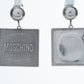 MOSCHINO COUTURE! - 2025 Silver Metal Condom Earrings