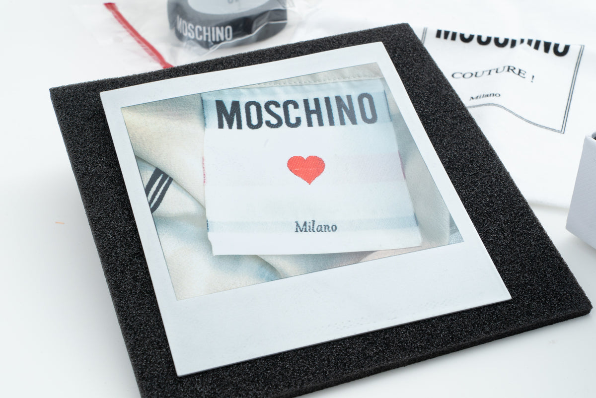 MOSCHINO COUTURE! - 2025 Polaroid-Motif Enamel Brooch