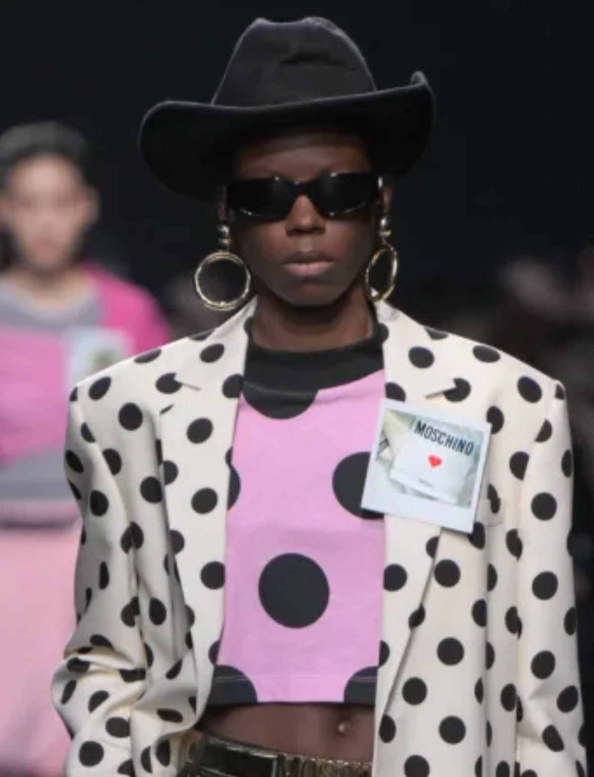 MOSCHINO COUTURE! - 2025 Polaroid-Motif Enamel Brooch