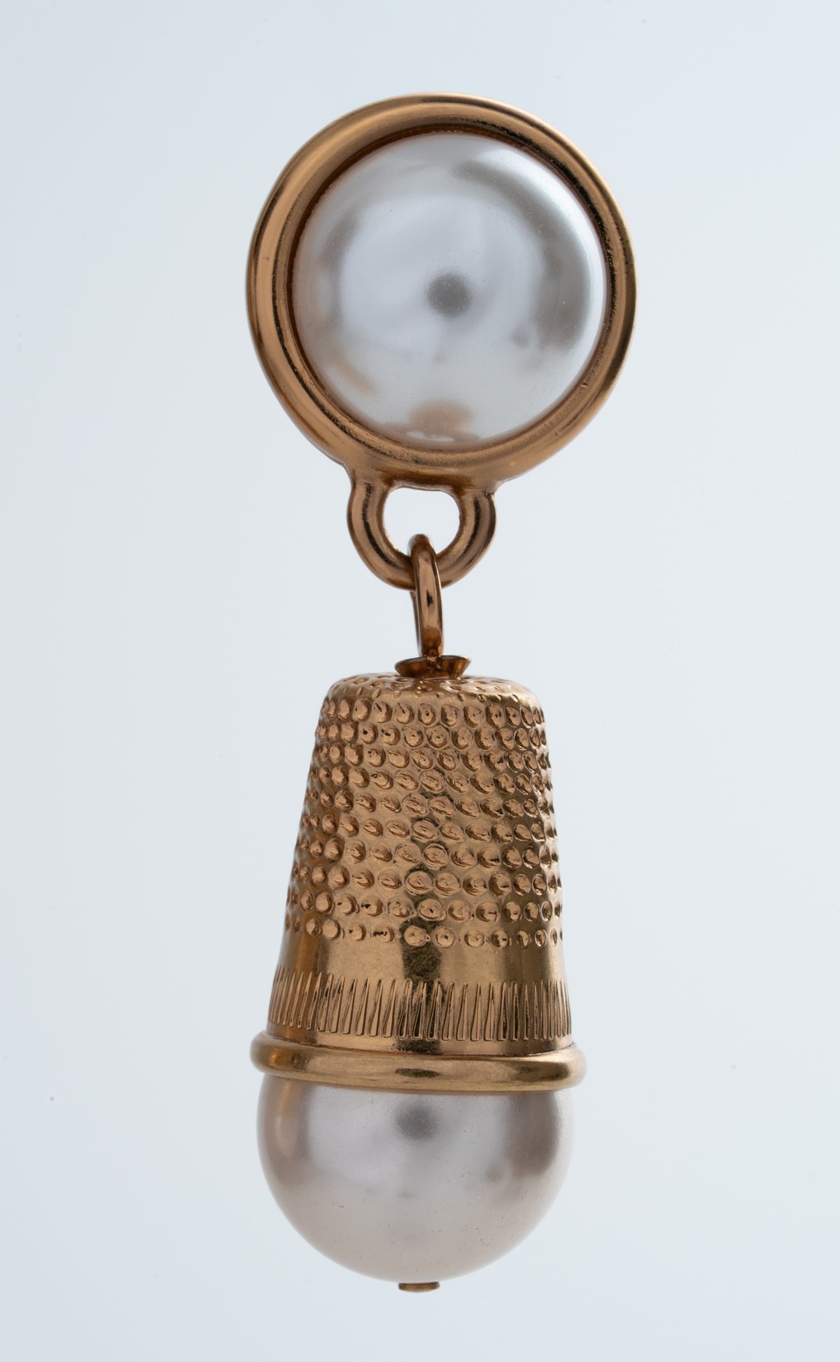 MOSCHINO COUTURE! - 2025 Thimble & Pearl Earrings