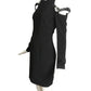 MOSCHINO COUTURE! - NWT 2018 Black Crepe Suspender Dress, Size 8