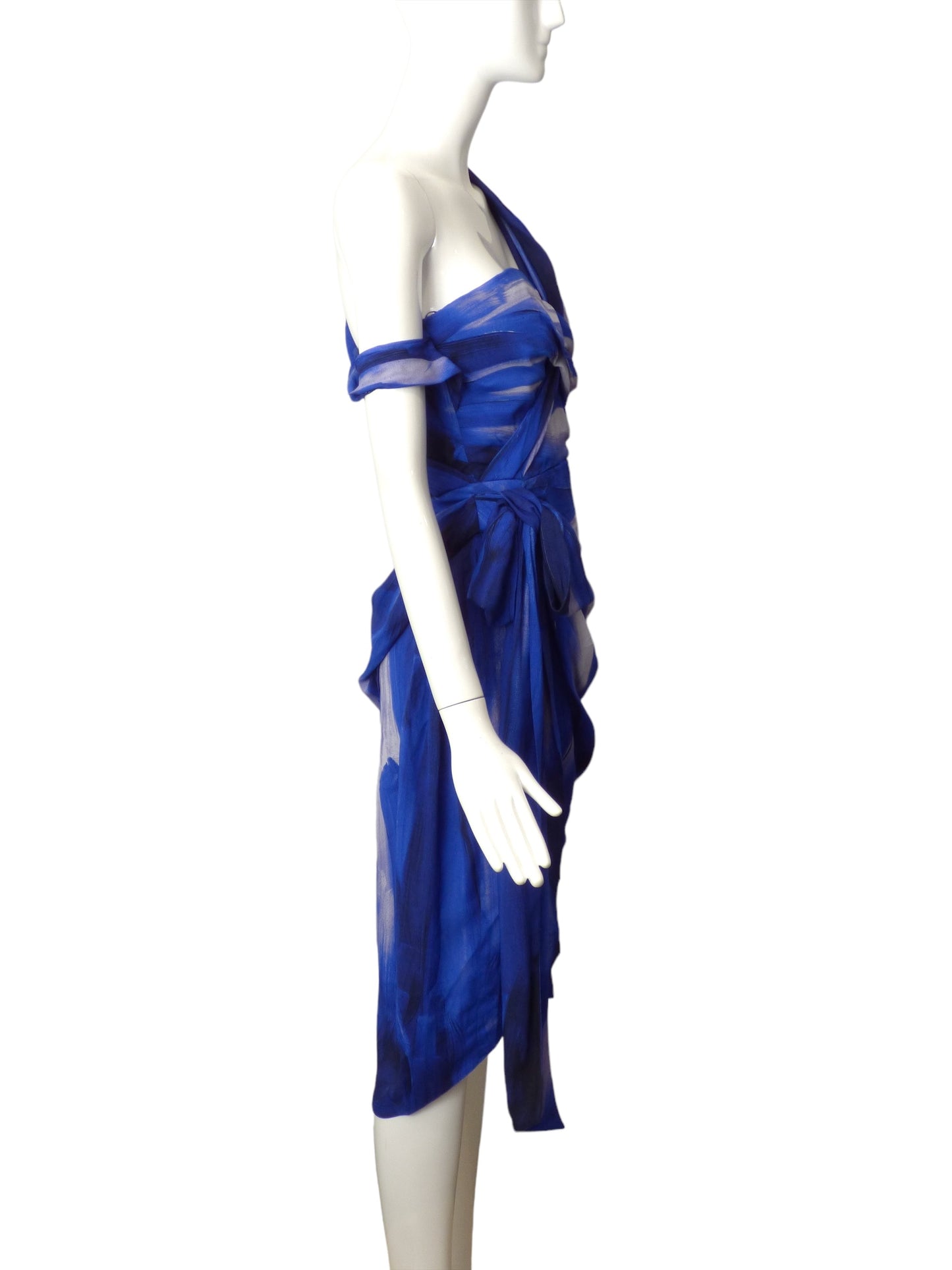 MOSCHINO COUTURE! - 2021 NWT Crepe Painted Print Dress, Size 6