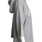 MOSCHINO COUTURE! - 2020 Distressed Sweatshirt Hoodie, Size 4