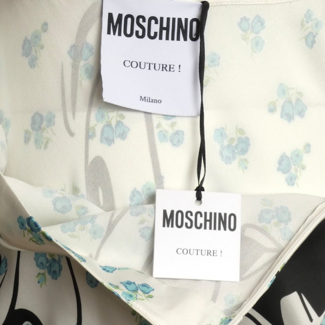 MOSCHINO COUTURE! - 2020 NWT Floral Print Jack-O-Lantern Skirt, Size 6