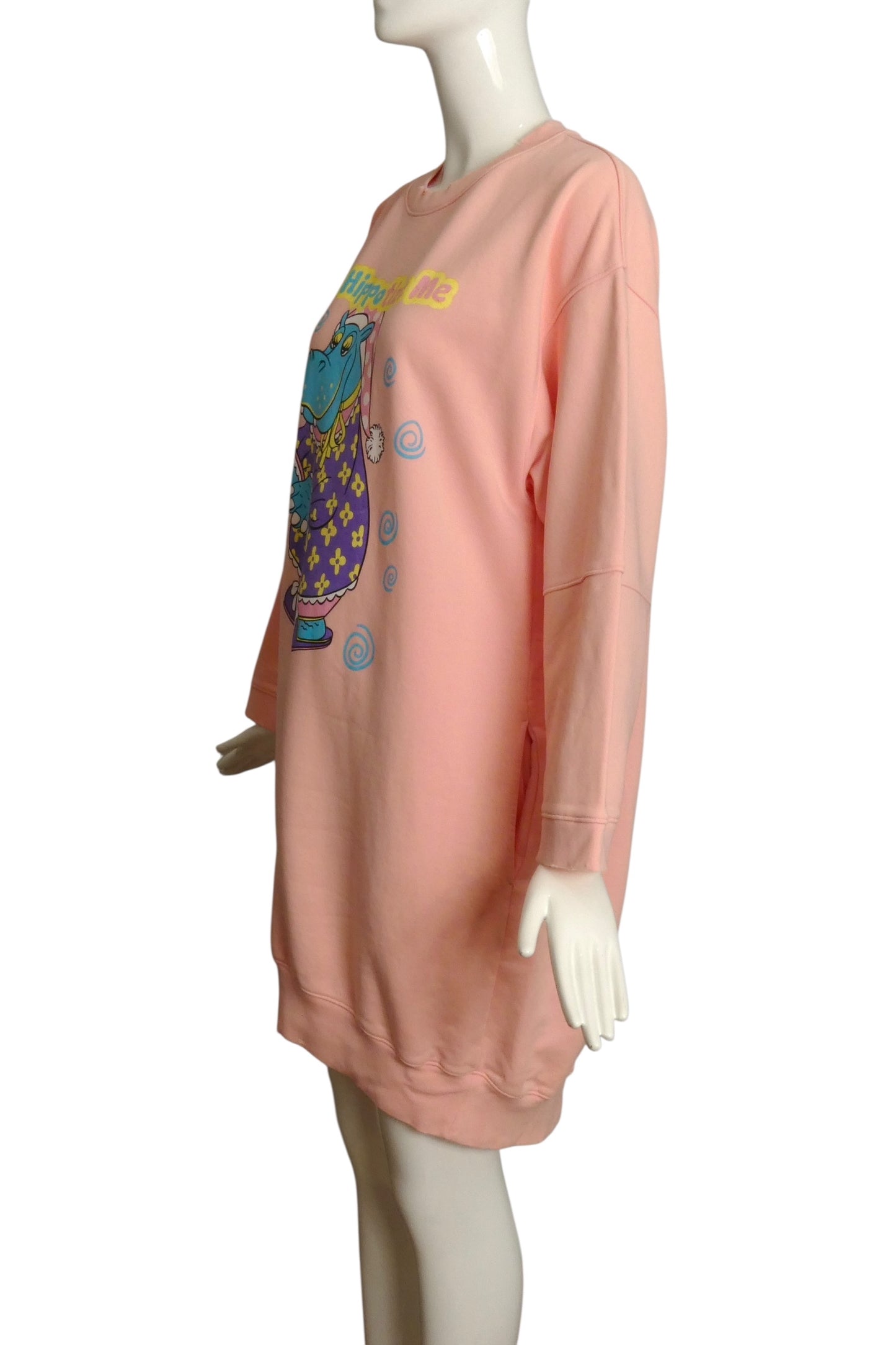 MOSCHINO COUTURE! - 2020 NWT "You Hippotize Me" Sweatshirt Dress, Size 4