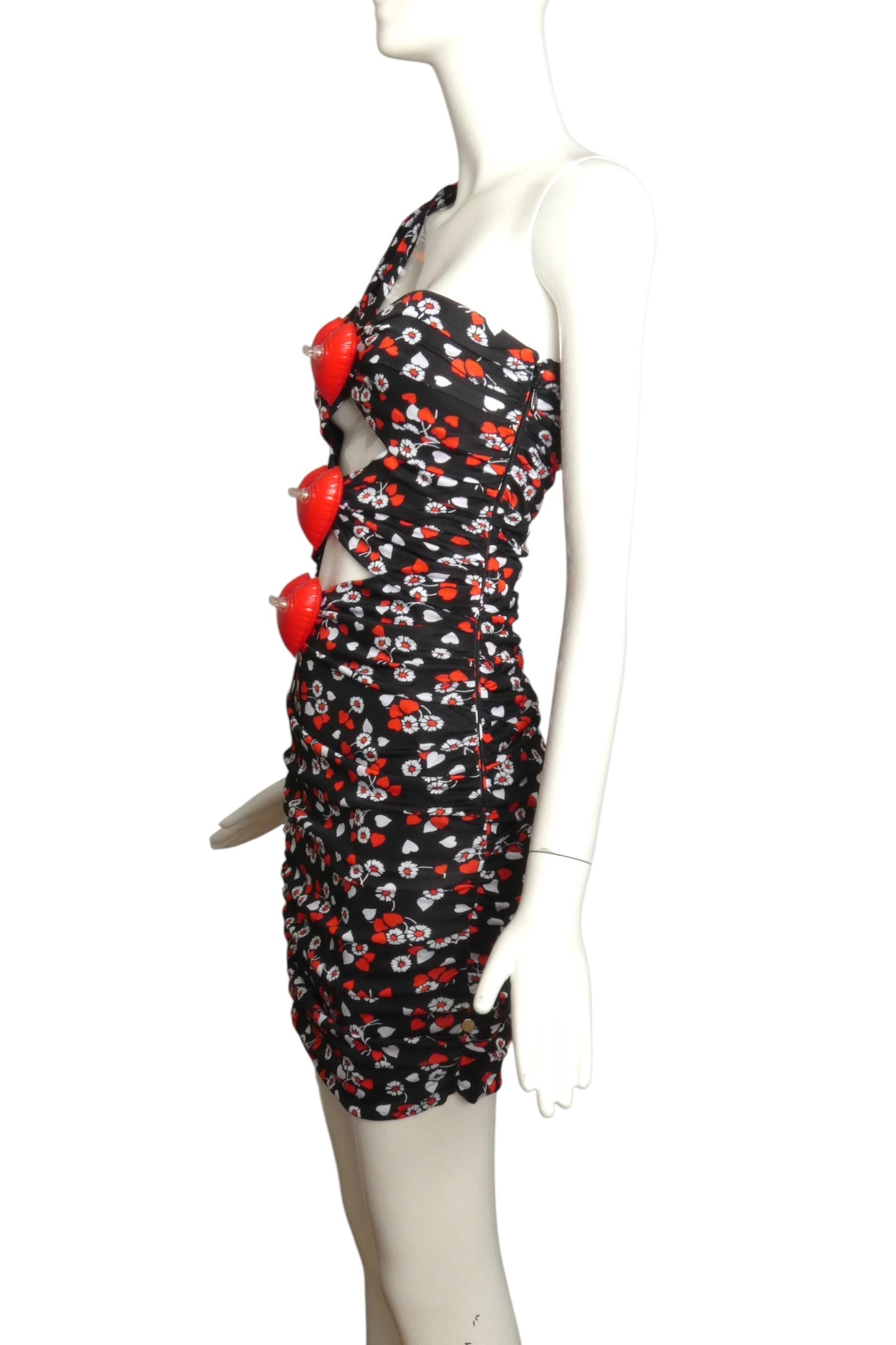 MOSCHINO COUTURE! - NWT 2023 Knit Balloon Heart Dress, Size-6
