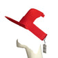 MOSCHINO COUTURE! - 2025 NWT Red Felt 1/2 Cowboy Hat, Size Small
