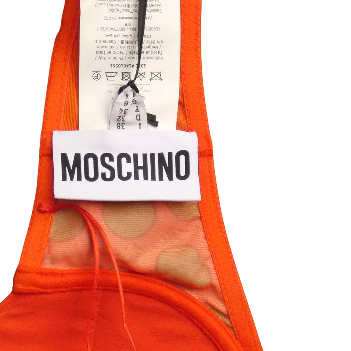MOSCHINO COUTURE! - R2023 Red & Green Cherry Print Bra Top, Multiple Sizes Available