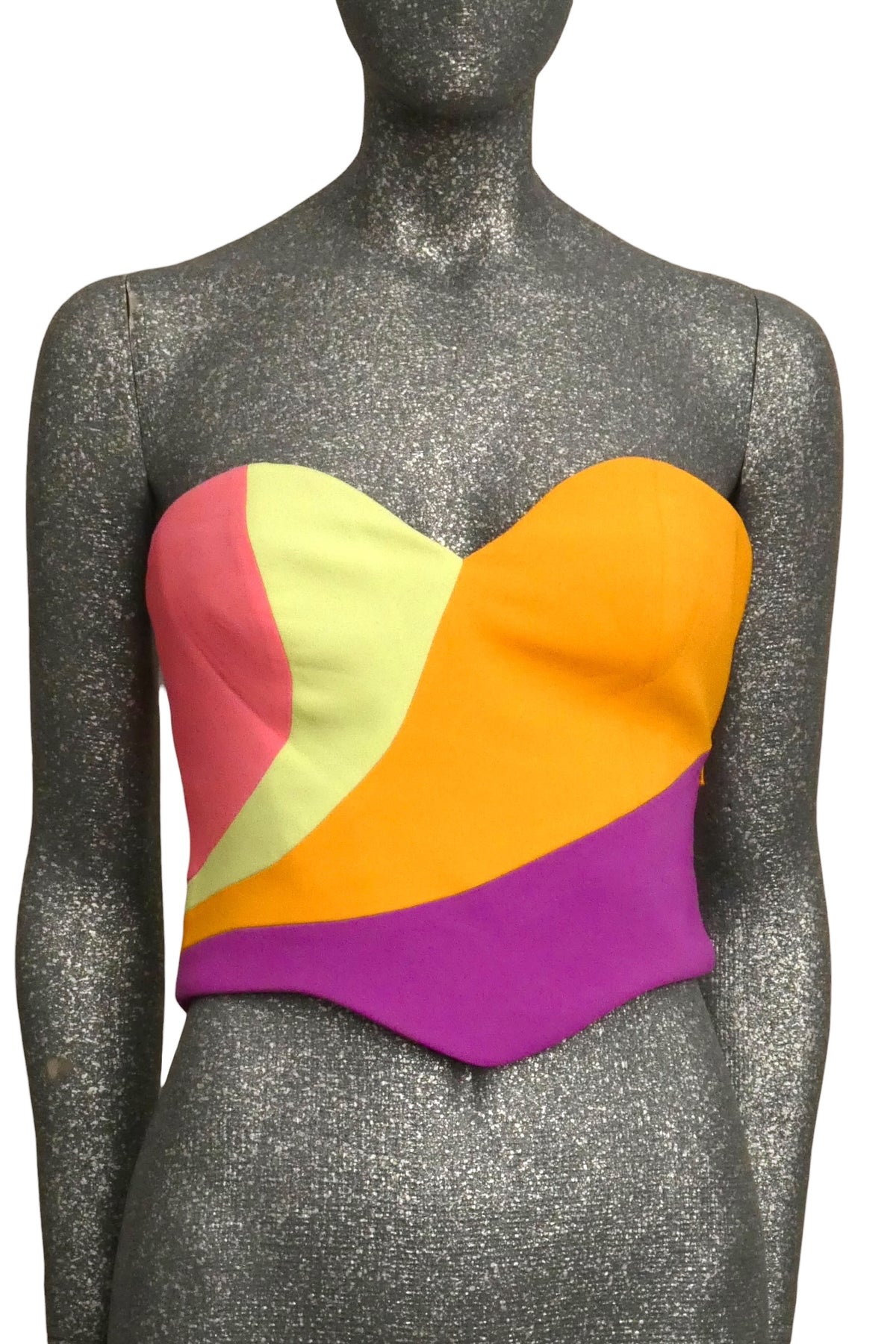 MOSCHINO COUTURE! - R2023 Multi Color Block Bustier, Multiple Sizes Available