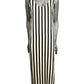 MOSCHINO COUTURE! - R2024 Black & White Stripe Maxi Dress, Size-8