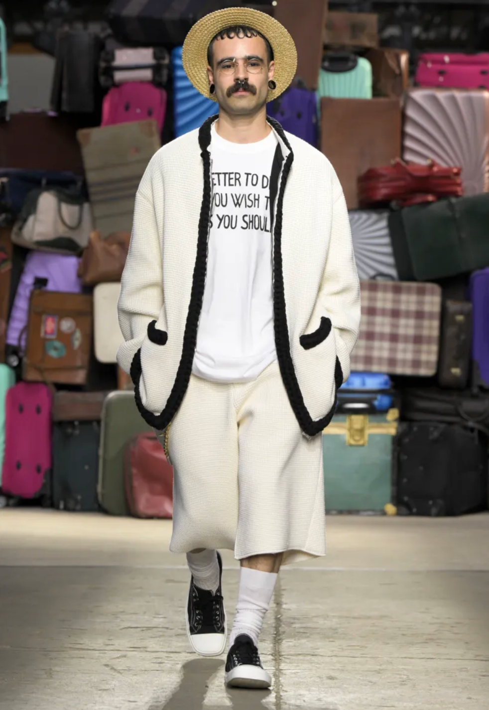 MOSCHINO COUTURE! - 2025 White Graphic Print T-Shirt, Multiple Sizes Available