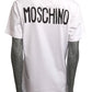 MOSCHINO COUTURE! - 2025 White Graphic Print T-Shirt, Multiple Sizes Available