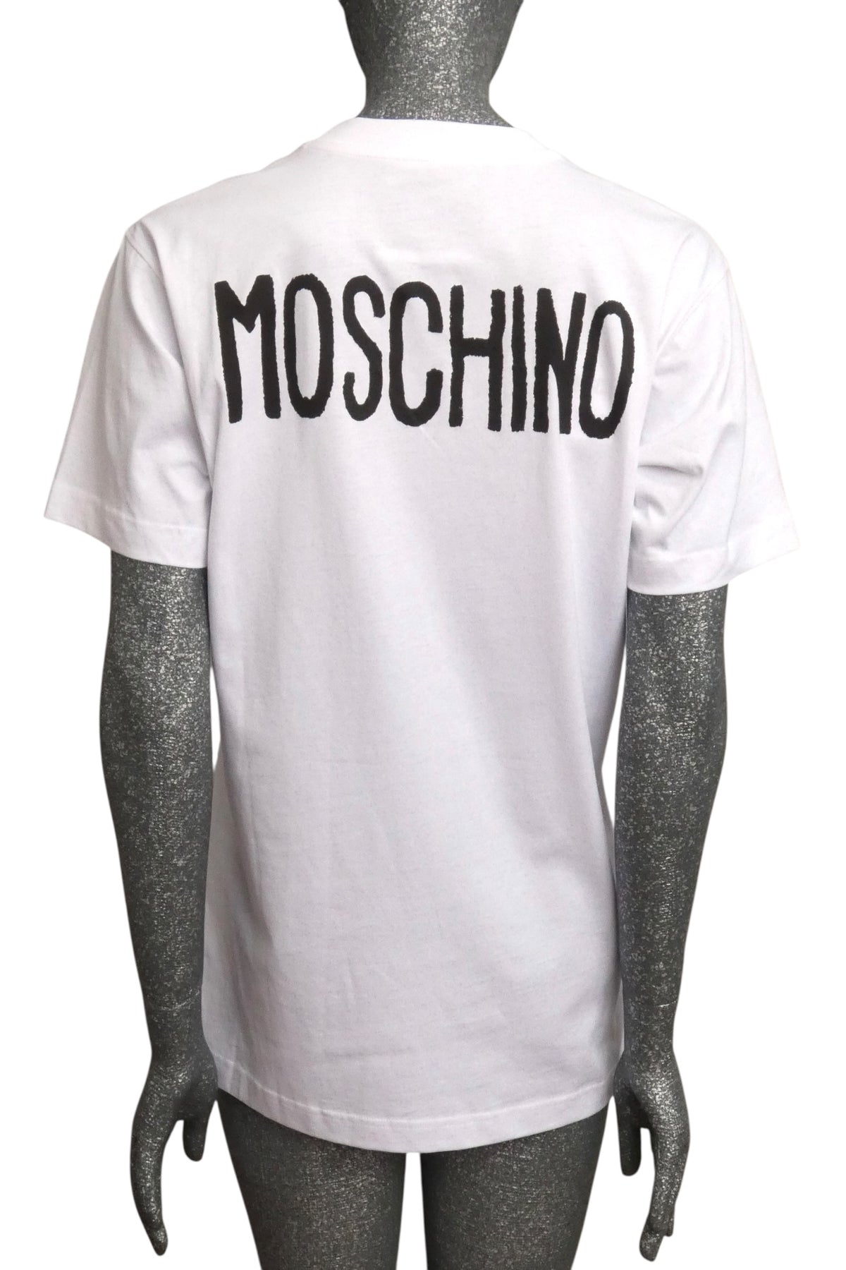 MOSCHINO COUTURE! - 2025 White Graphic Print T-Shirt, Multiple Sizes Available