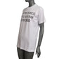 MOSCHINO COUTURE! - 2025 White Graphic Print T-Shirt, Multiple Sizes Available